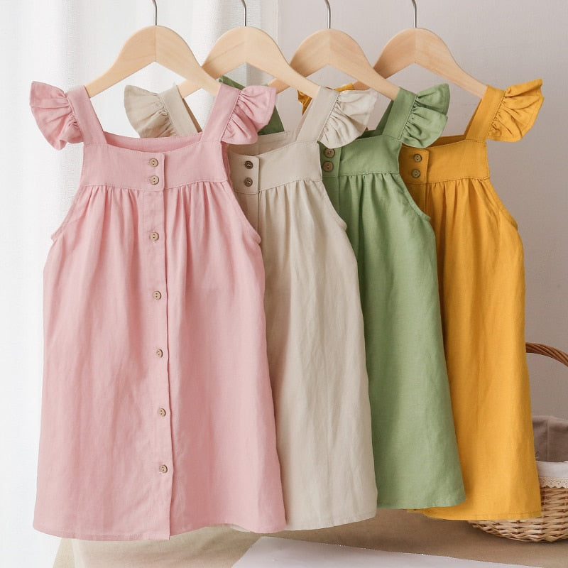 שמלת כותנה מקסימה- שנהב