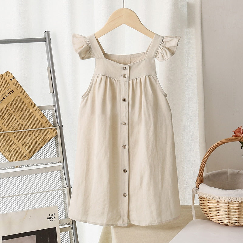 שמלת כותנה מקסימה- שנהב