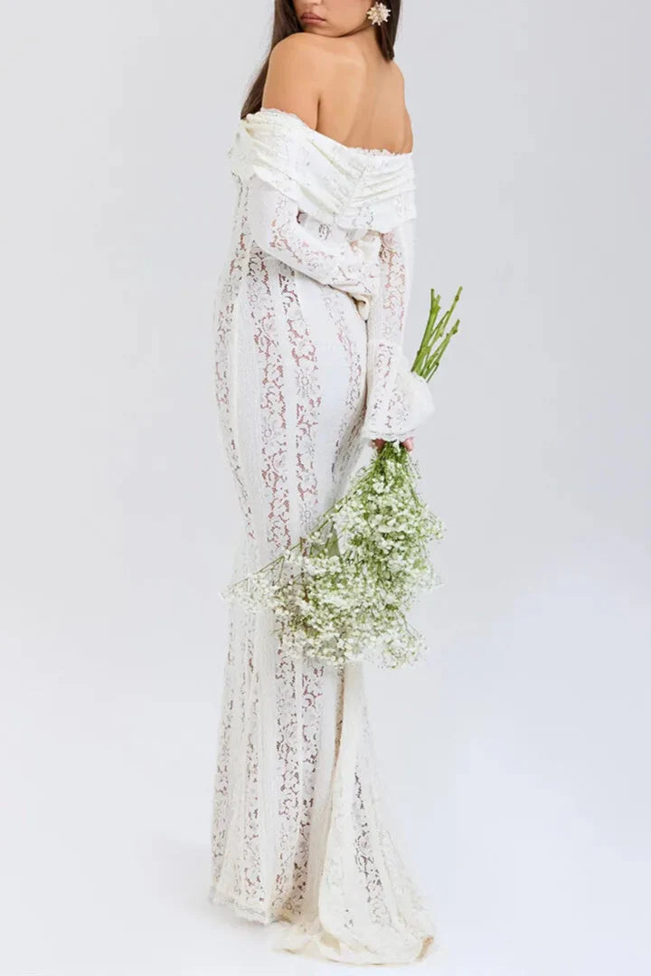 Alessia שמלת ערב מקסי תחרה